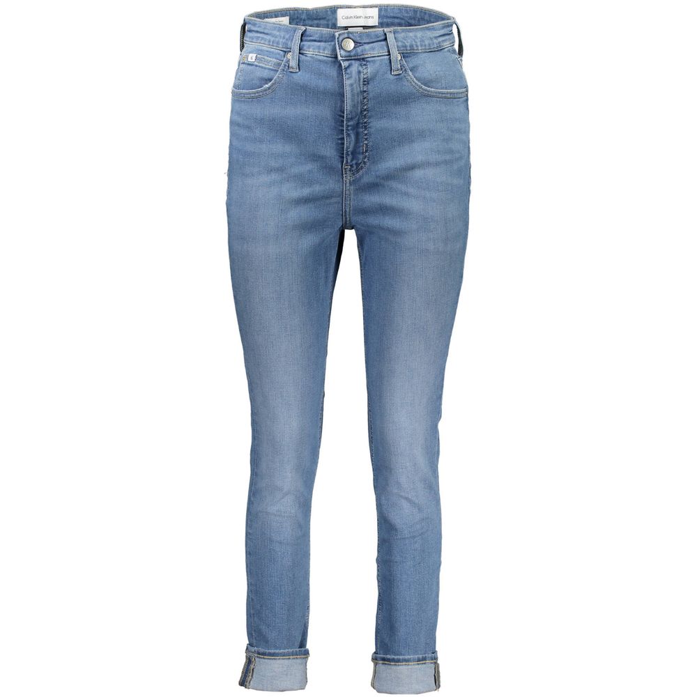 Calvin Klein Azzurro Cotton Women Jeans - Image 3