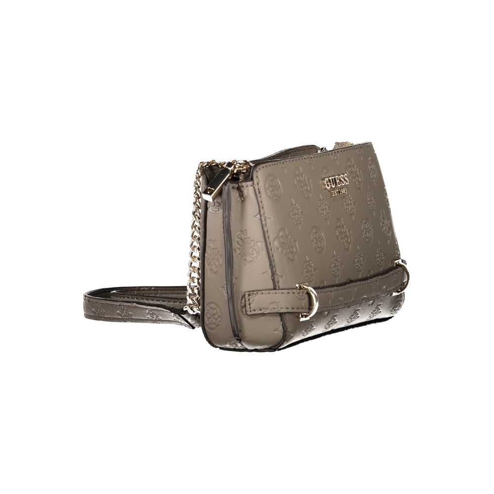 Guess Jeans Marrone Poliuretano Female Shoulder Bag - Image 3