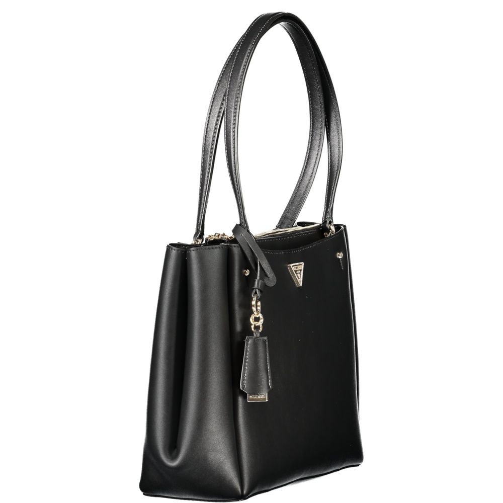 Guess Jeans Nero Poliuretano Women Handbag - Image 3