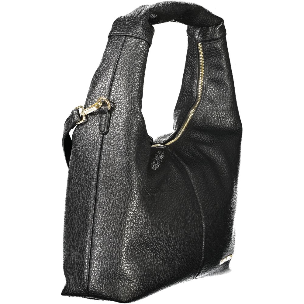 Mario Valentino Black Polyurethane Women Shoulder Bag - Image 3