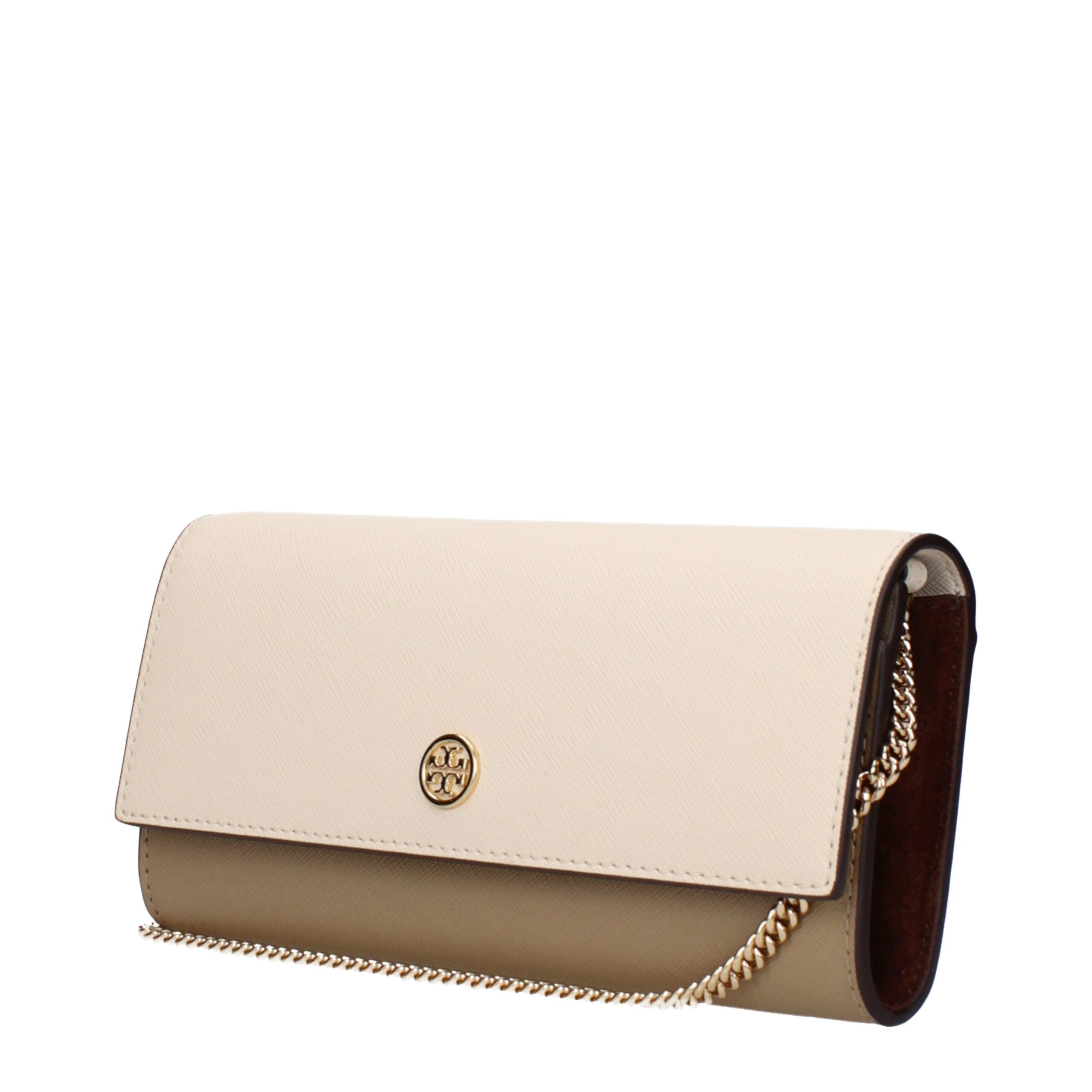 Tory Burch Beige Leather Clutch Bag - Image 2