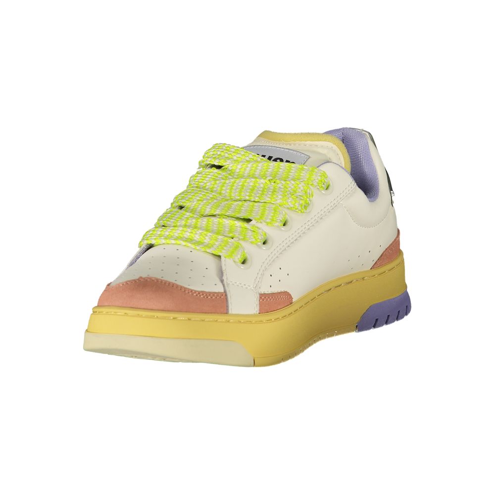 Blauer White Leather Women Sneaker - Image 3