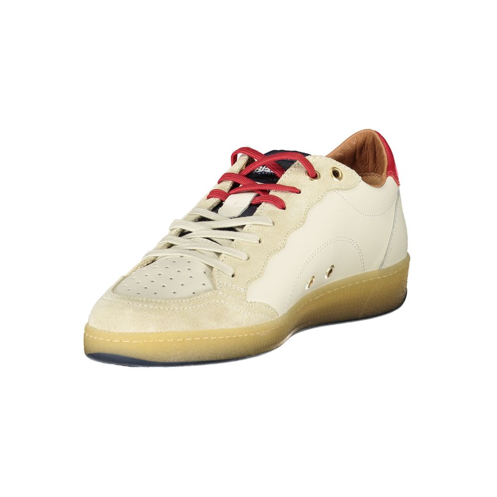 Blauer White Polyurethane Men Sneaker - Image 3