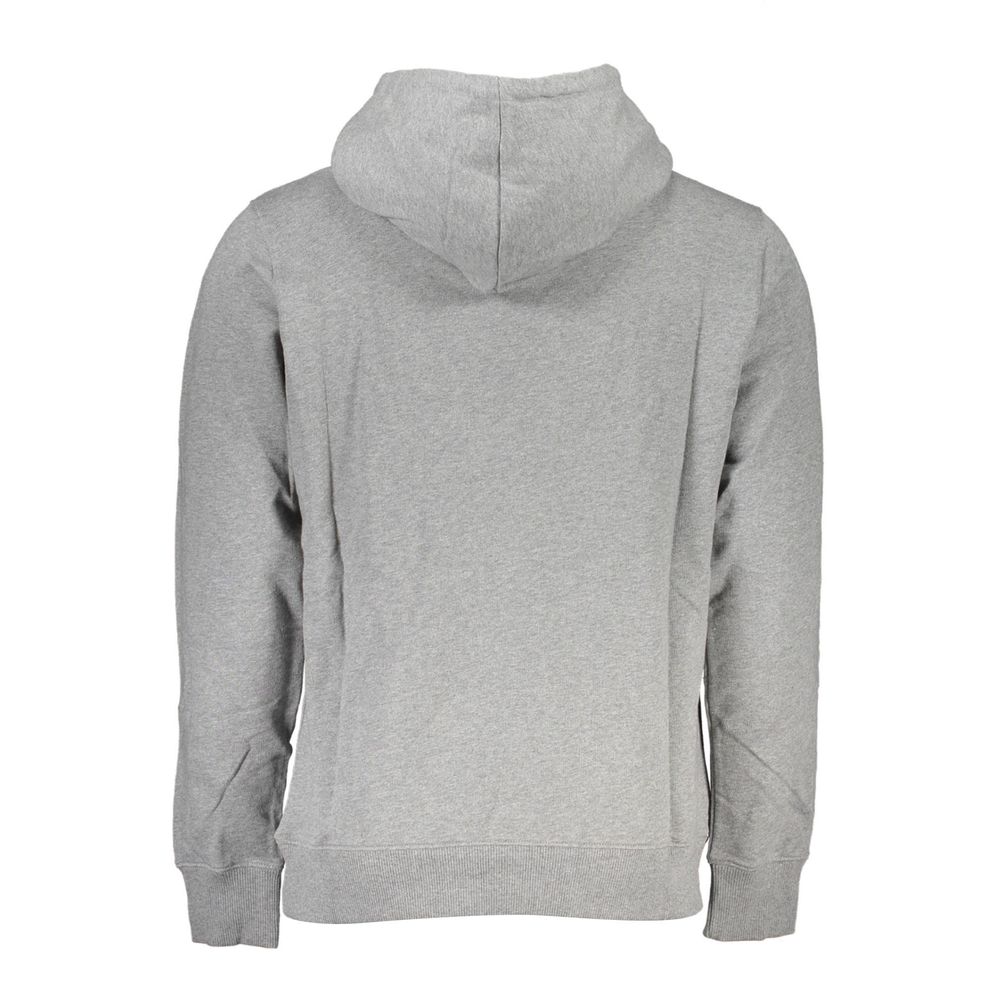 Calvin Klein "Gray Cotton Men Sweater with Hood and Central Pocket" - Image 2