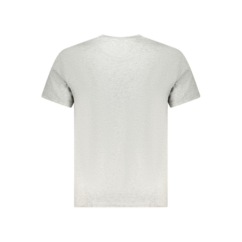 Tommy Hilfiger Grigio Cotton Men T-Shirt - Image 2