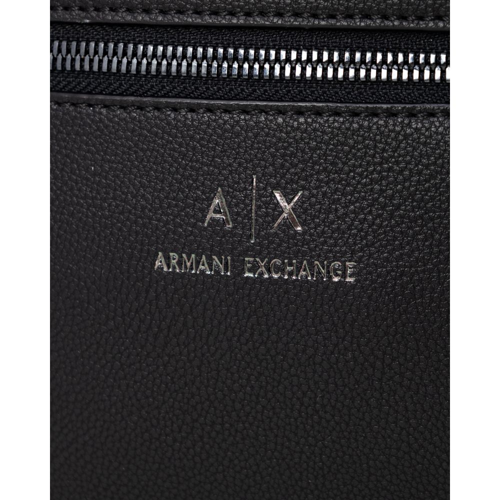 Armani Exchange Black Polyester Messenger Bag - Image 4