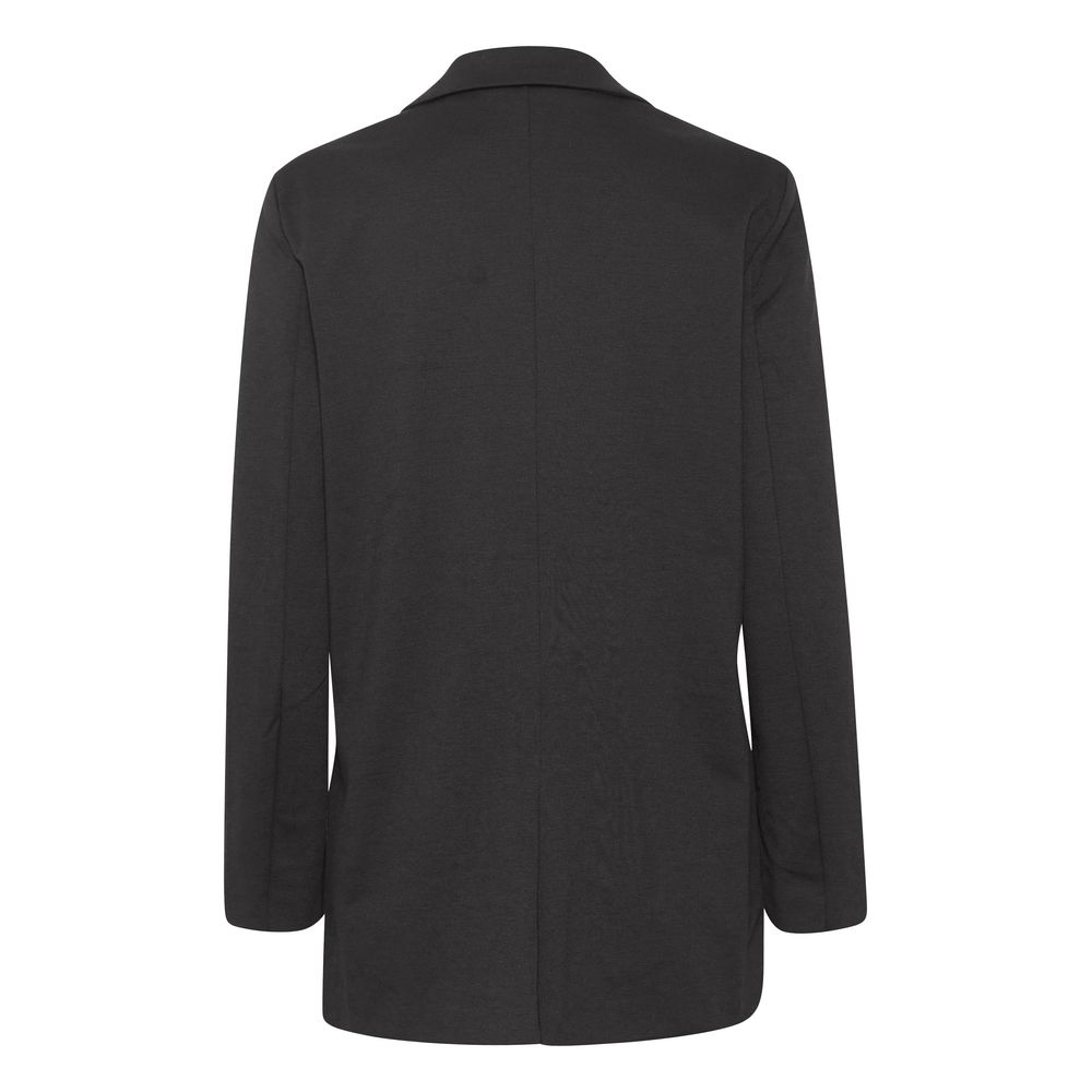 ICHI Black Recycled Polyester Blazer - Image 2