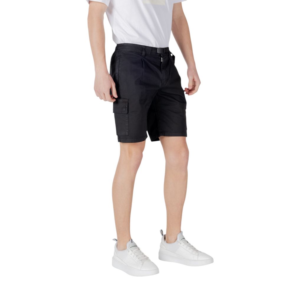 Hugo Boss Black Cotton Bermuda Shorts - Image 4