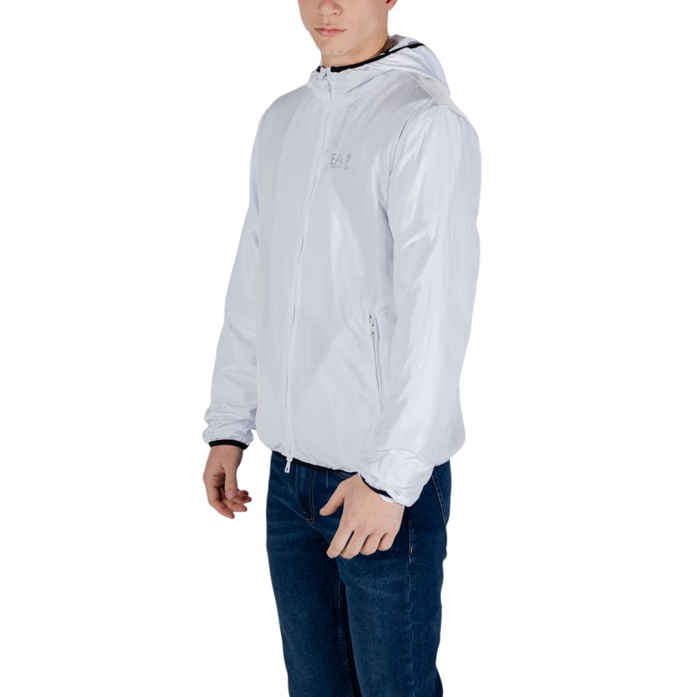 EA7 Emporio Armani White Polyester Shell Jacket - Image 2