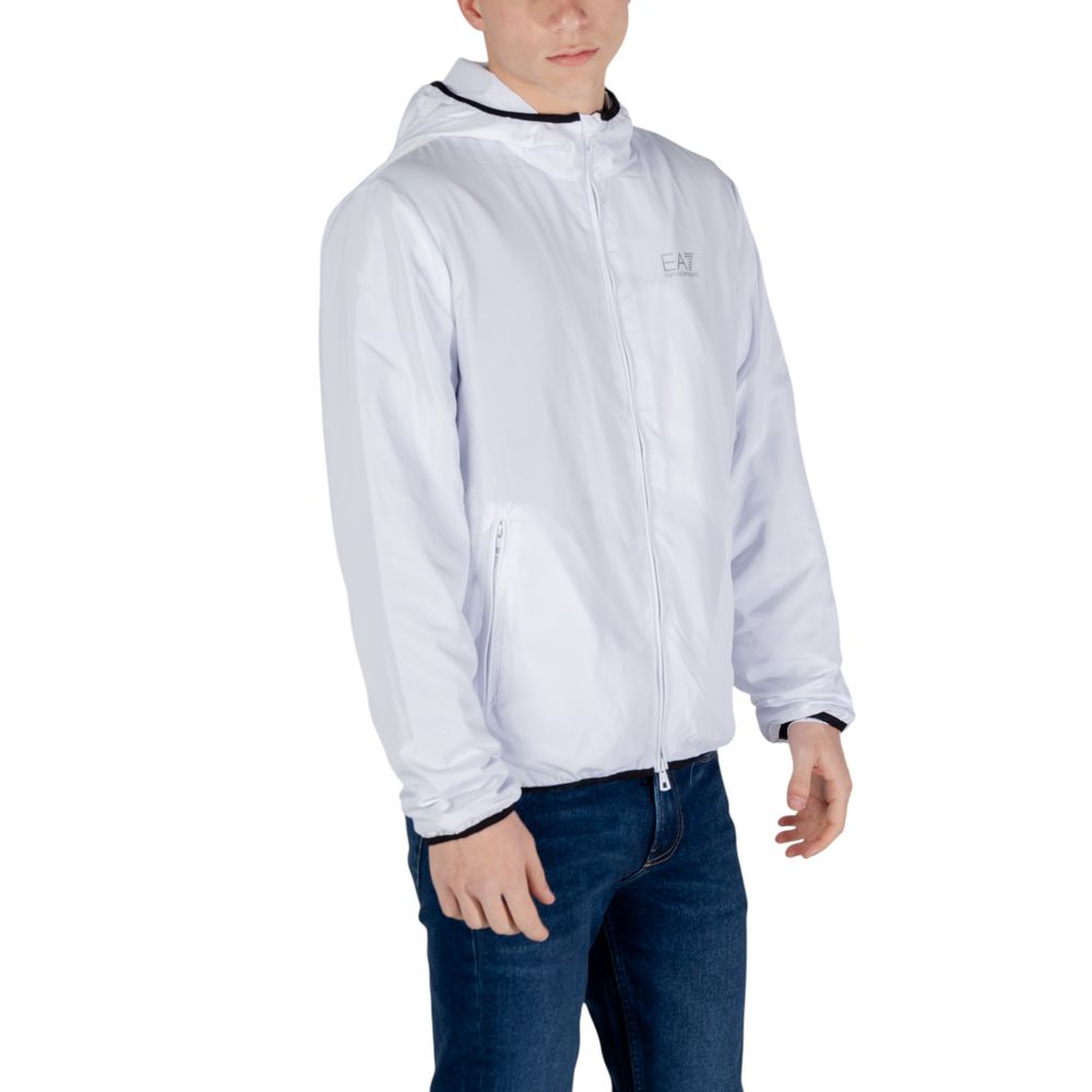 EA7 Emporio Armani White Polyester Shell Jacket - Image 3