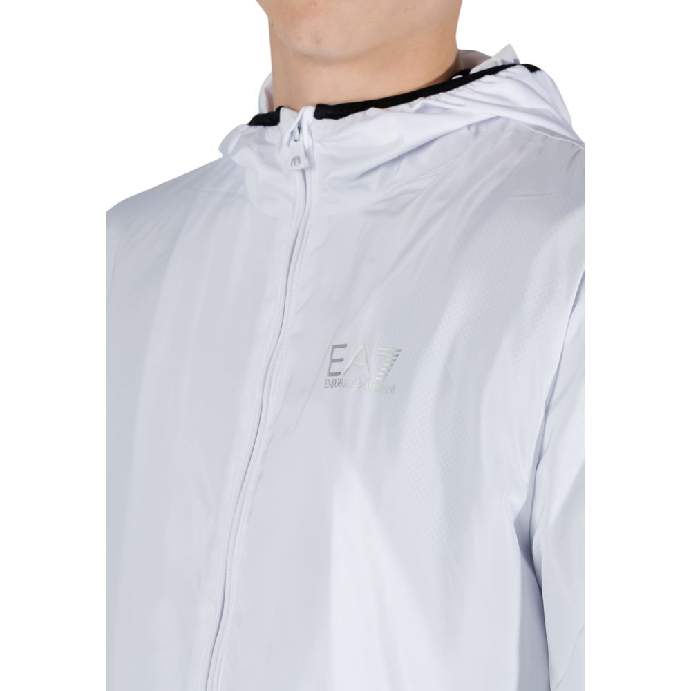 EA7 Emporio Armani White Polyester Shell Jacket - Image 5