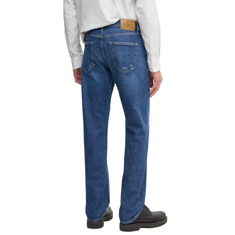 Calvin Klein Jeans Blue Cotton Relaxed Fit Jeans - Image 2