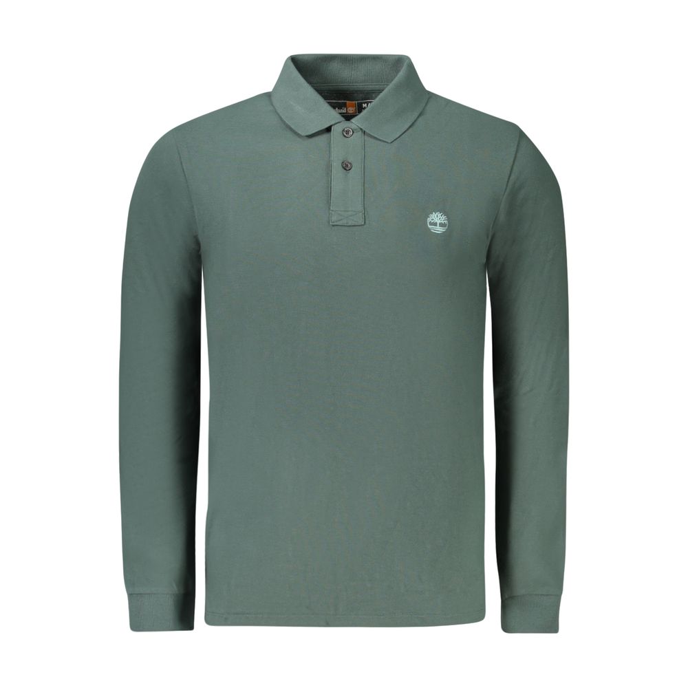 Timberland Green Cotton Men Polo Shirt