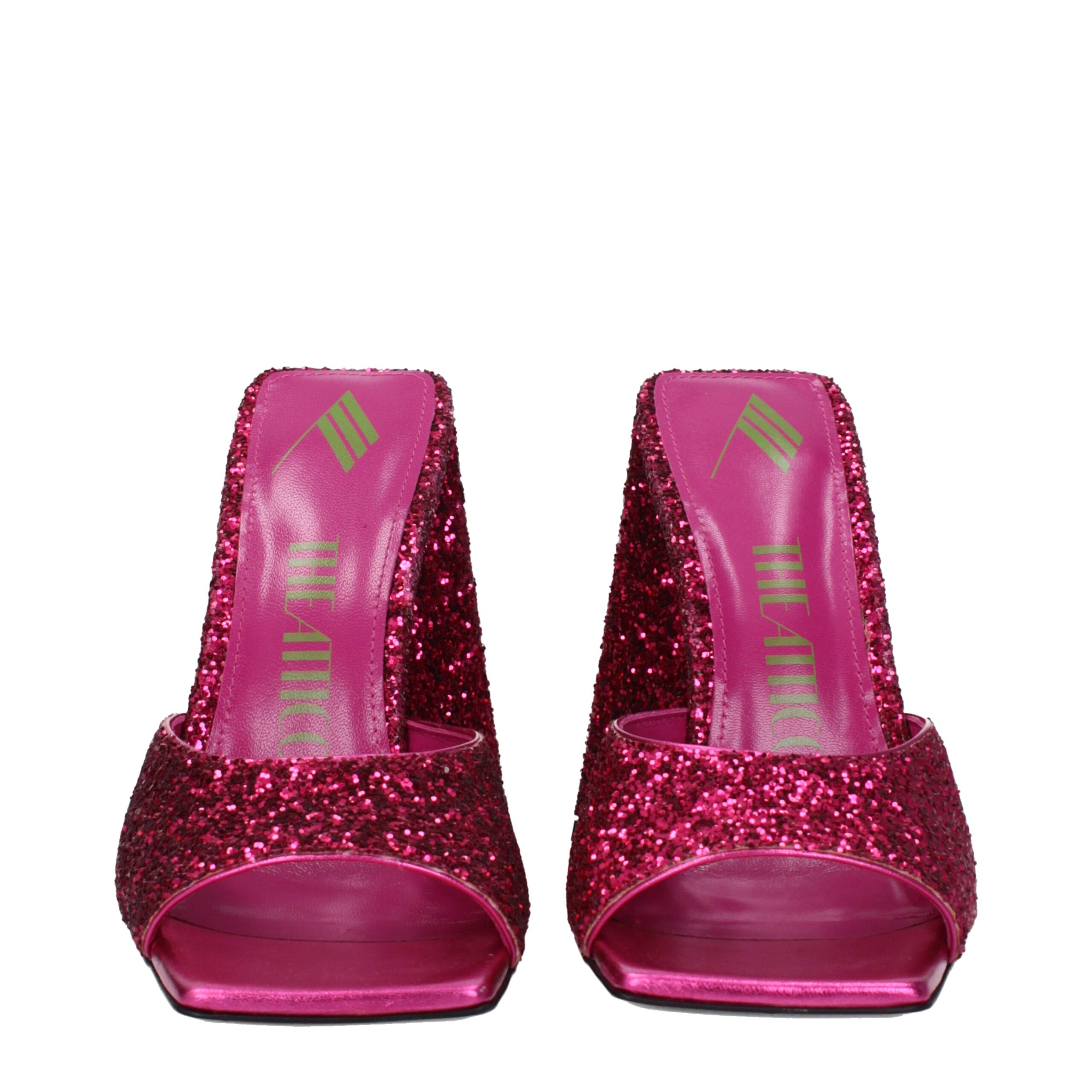 The Attico Pink Plastic Platform Sandals - Image 3