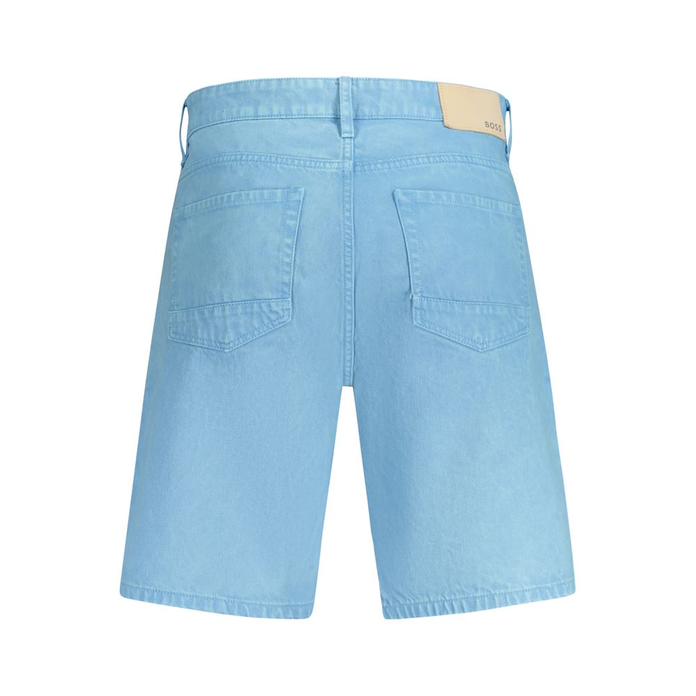Hugo Boss Azzurro Cotton Mens Short - Image 2