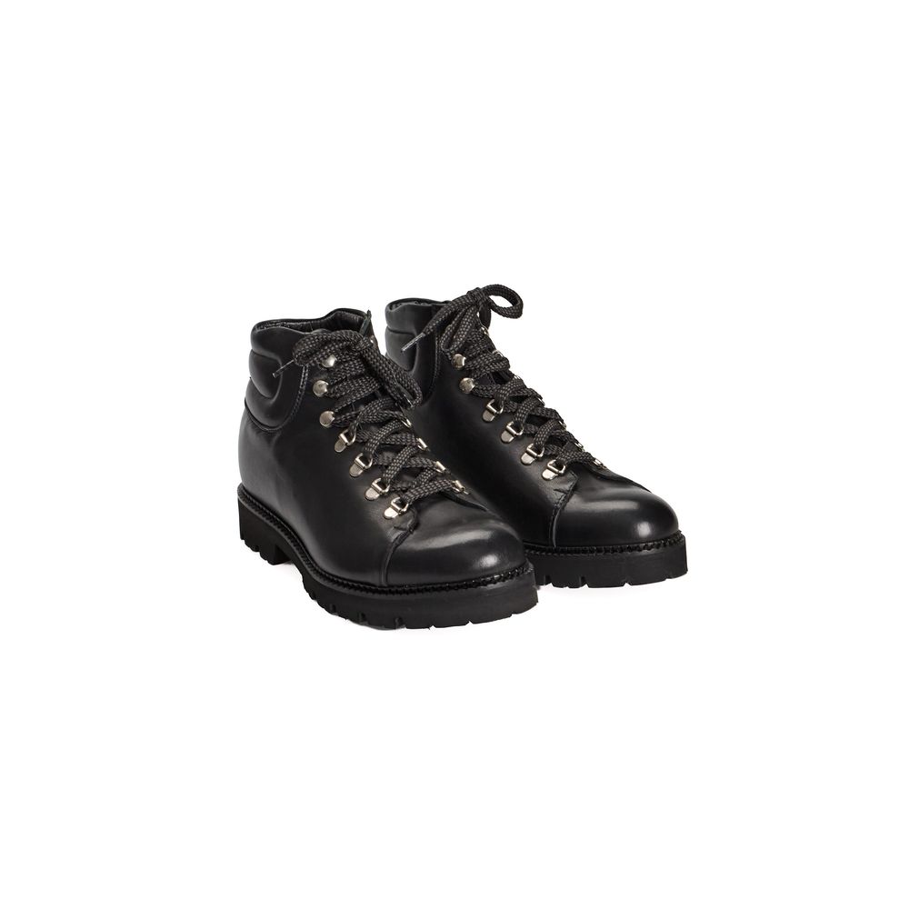 Roberto Pepe Luxury Black Calfskin Men Boot - Image 3