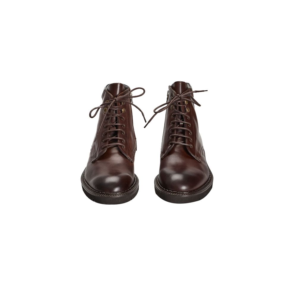 Roberto Pepe Luxury Brown Calfskin Men Boot - Image 2