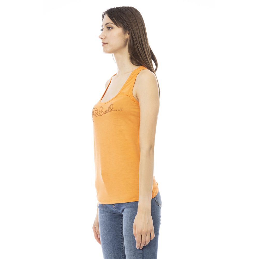 Just Cavalli Orange Viscose Women's Top - Image 2