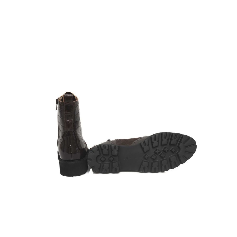 Cerruti 1881 Brown Cowhide Women's Boot - Image 4