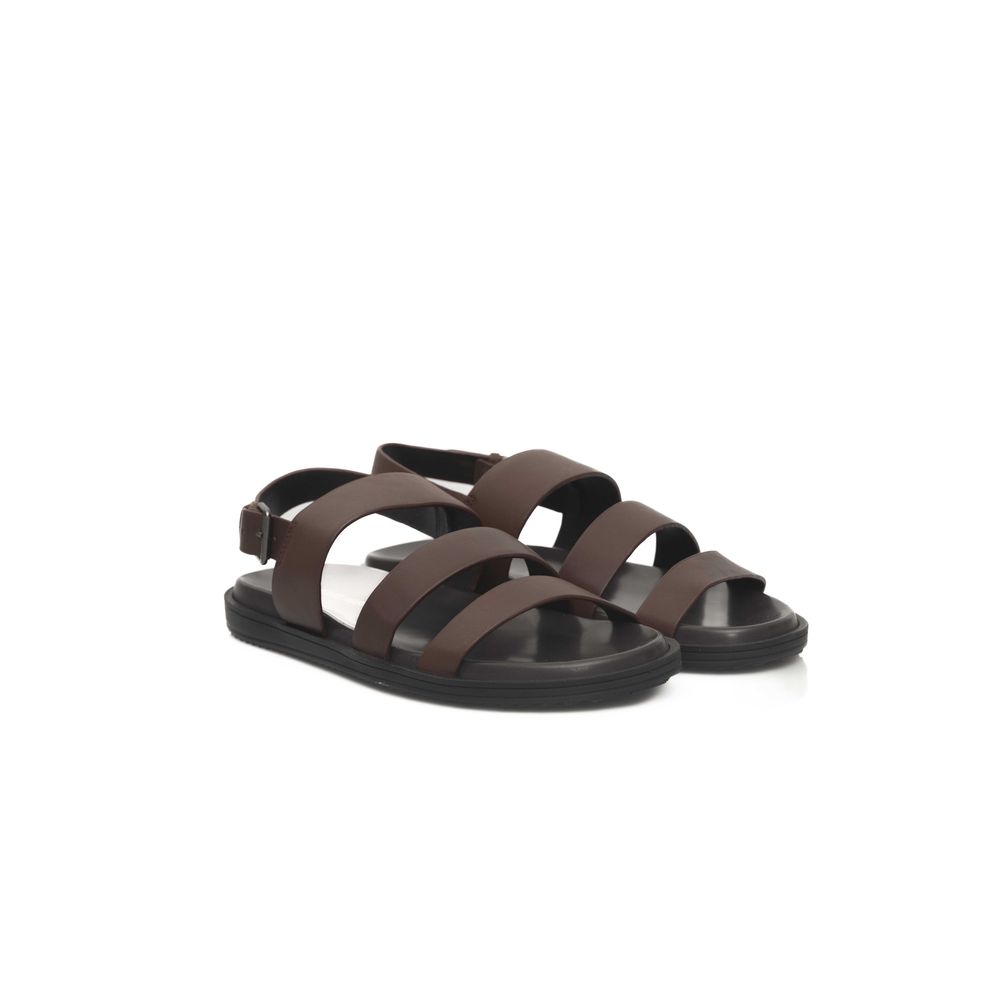 Cerruti 1881 Brown Cowhide Men Sandal - Image 3