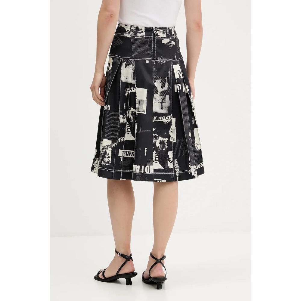 Desigual Black Cotton Women Skirt - Image 2