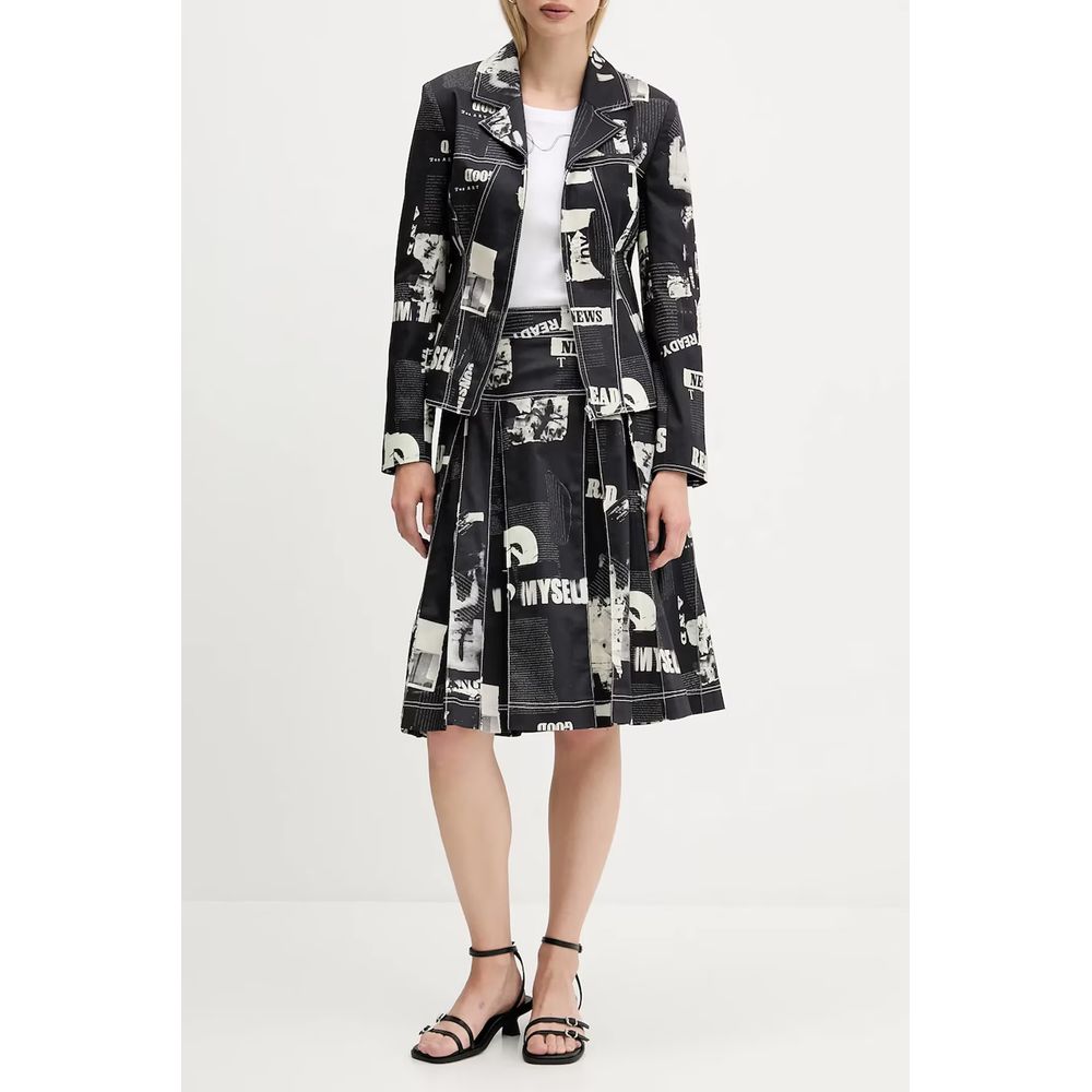 Desigual Black Cotton Women Skirt - Image 3