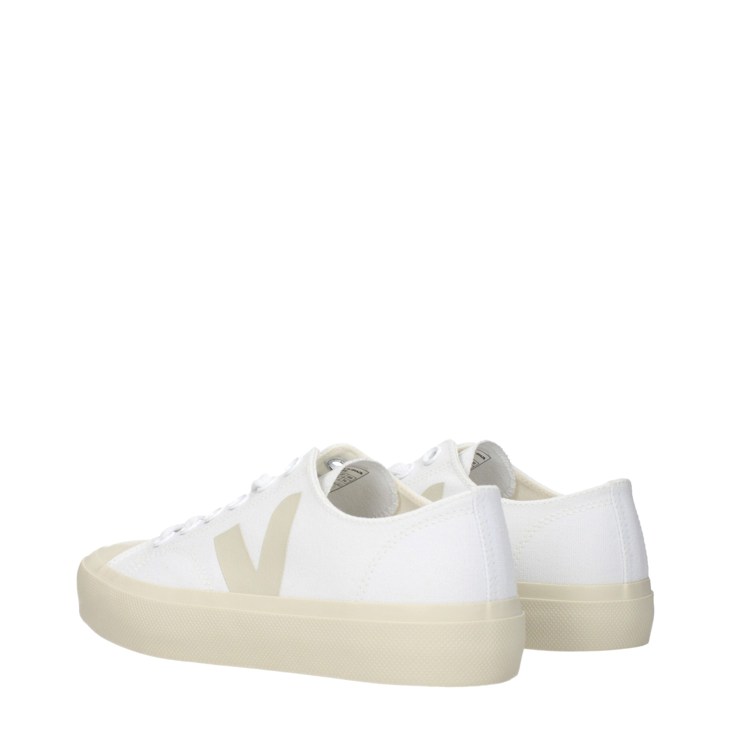 Veja White Fabric Low Top Sneakers - Image 4