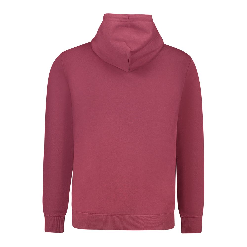 Tommy Hilfiger Red Cotton Men's Sweatshirt with Hood - Image 2