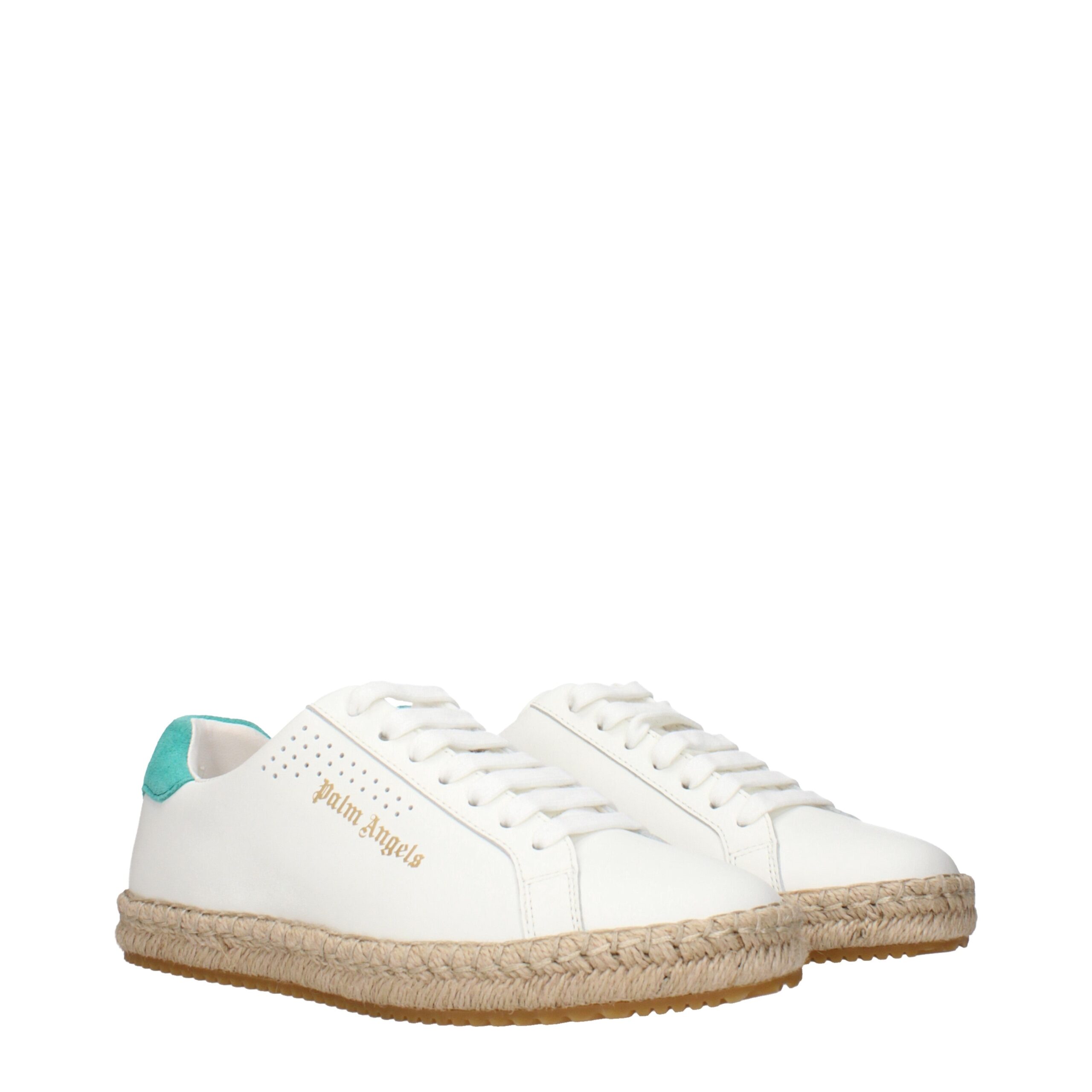 Palm Angels White Leather Low Top Sneakers - Image 2