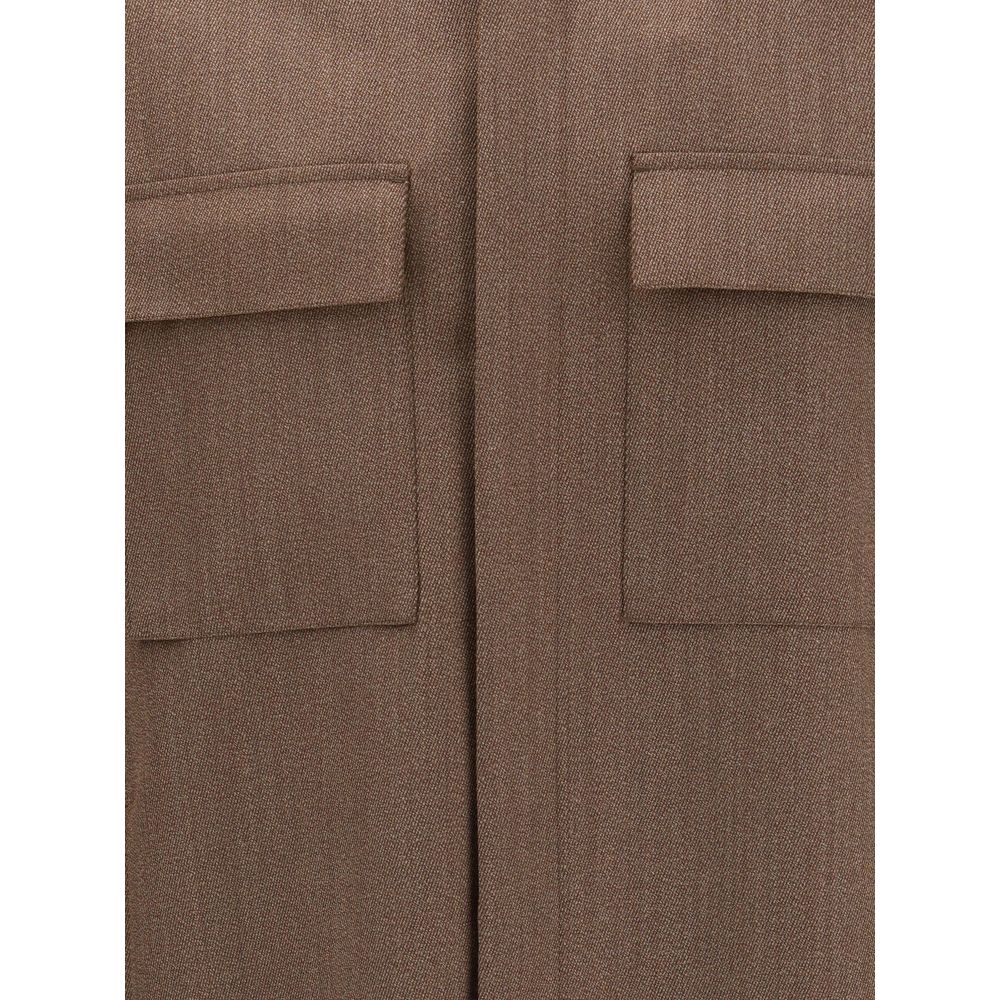 ZEGNA Brown Wool Coat - Image 3