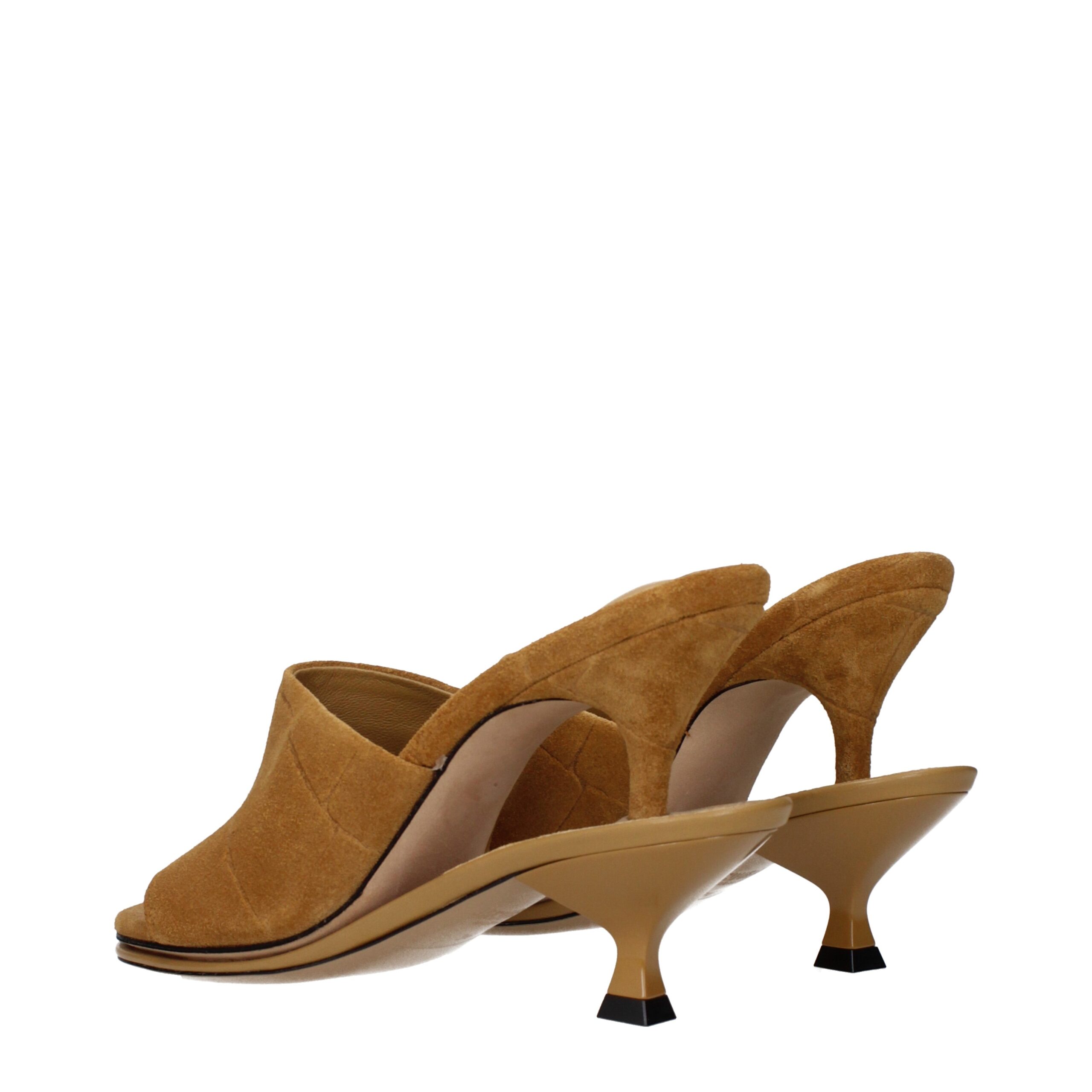 Jacquemus Brown Leather Stiletto Heel Sandals - Image 4