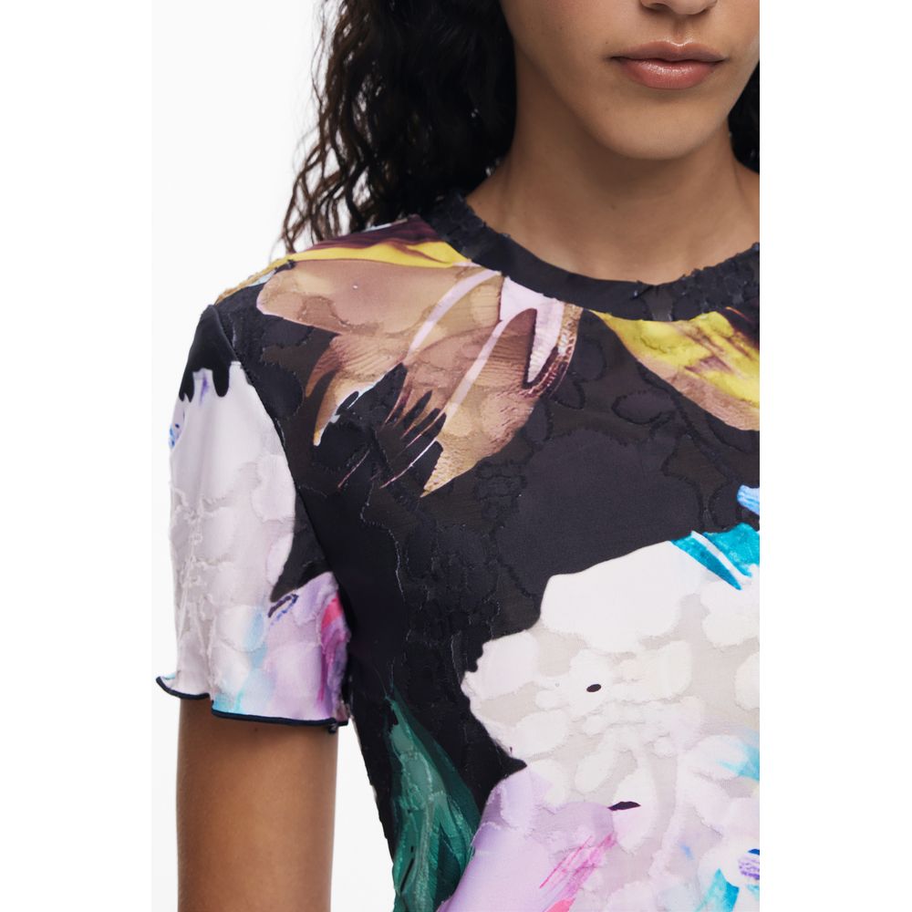 Desigual Black Polyester Women T-Shirt - Image 3