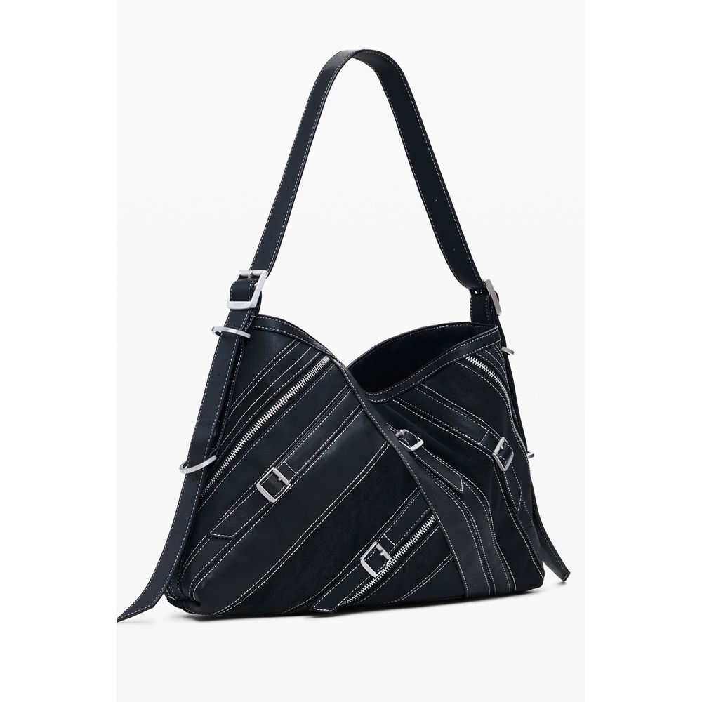 Desigual Nero Polyurethane Women Shoulder Bag - Image 2