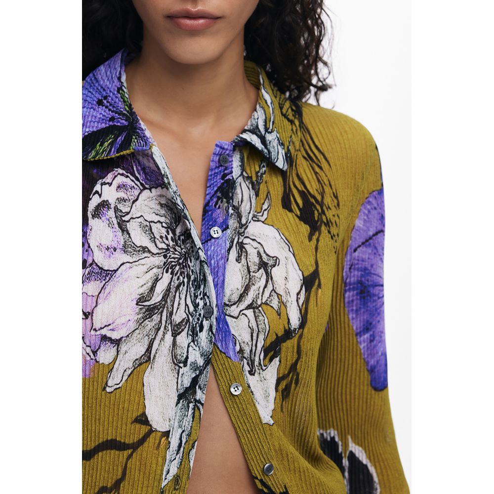 Desigual Verde Polyester Women Shirt - Image 3