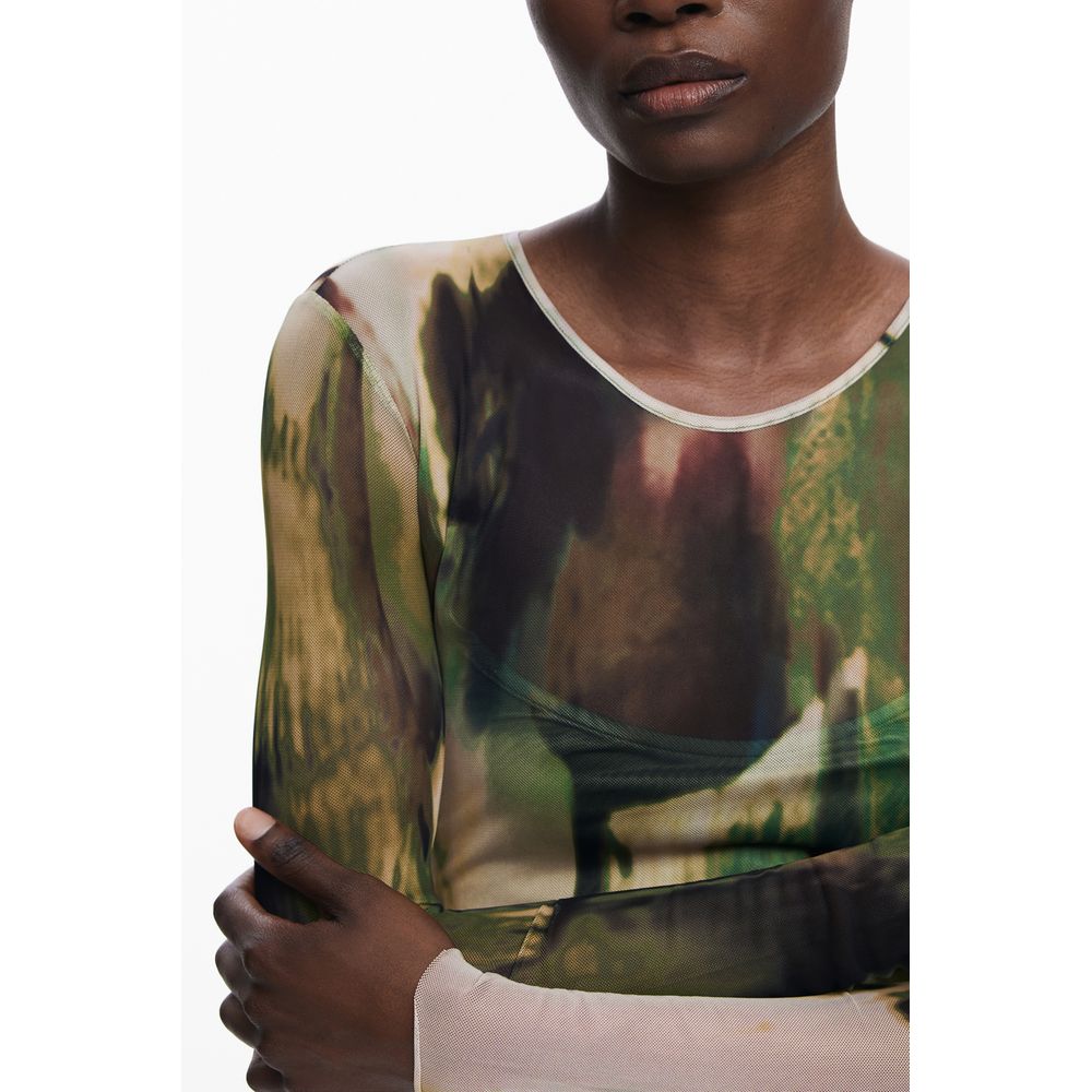 Desigual Green Polyester Women Dress - Image 3