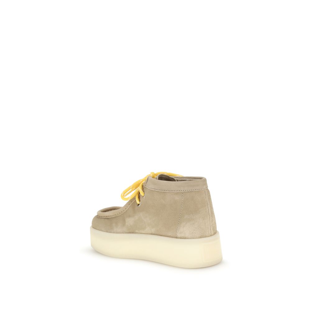 Miu Miu Beige Rubber Platform Sneakers - Image 3