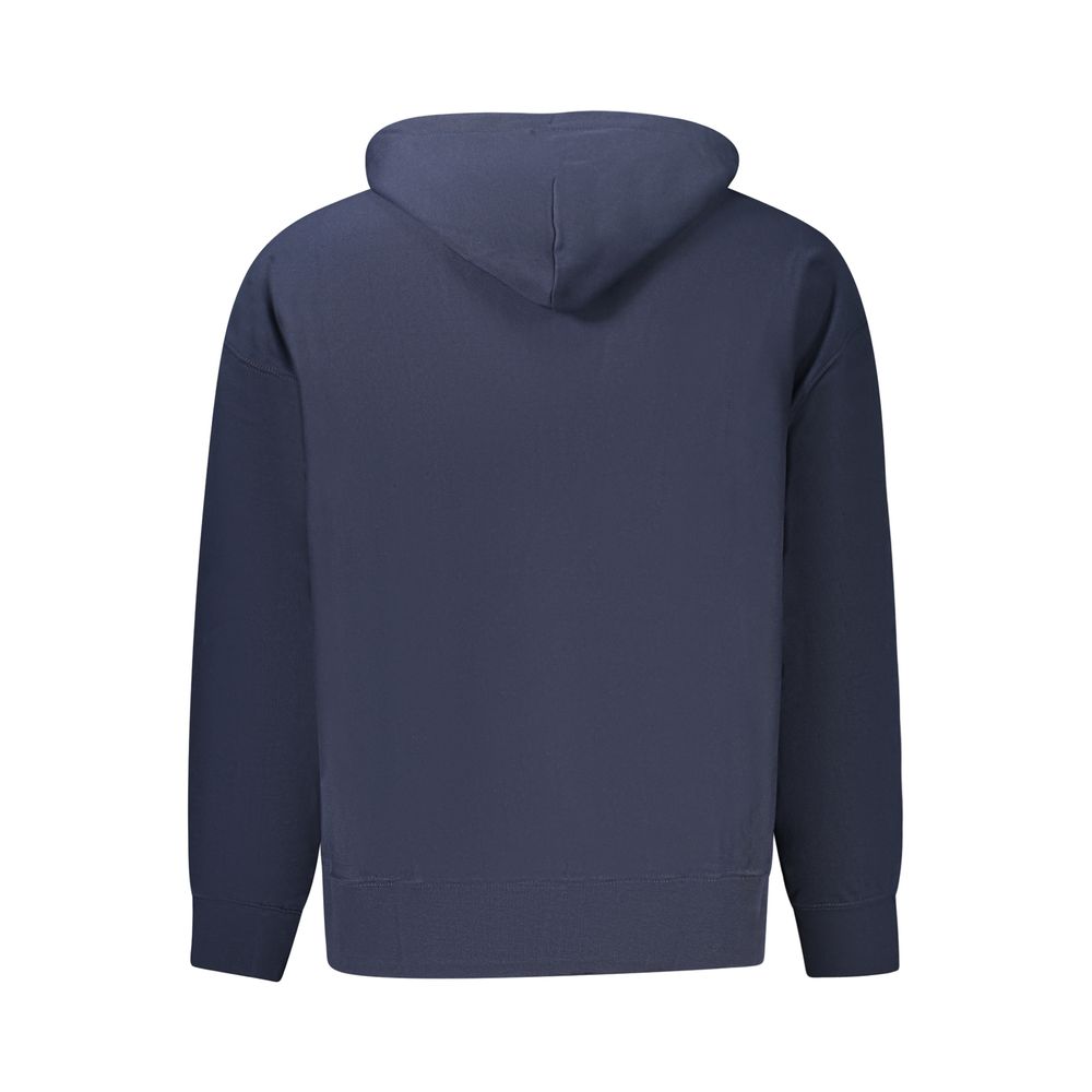 Calvin Klein Blue Cotton Men's Hoodie - Image 2