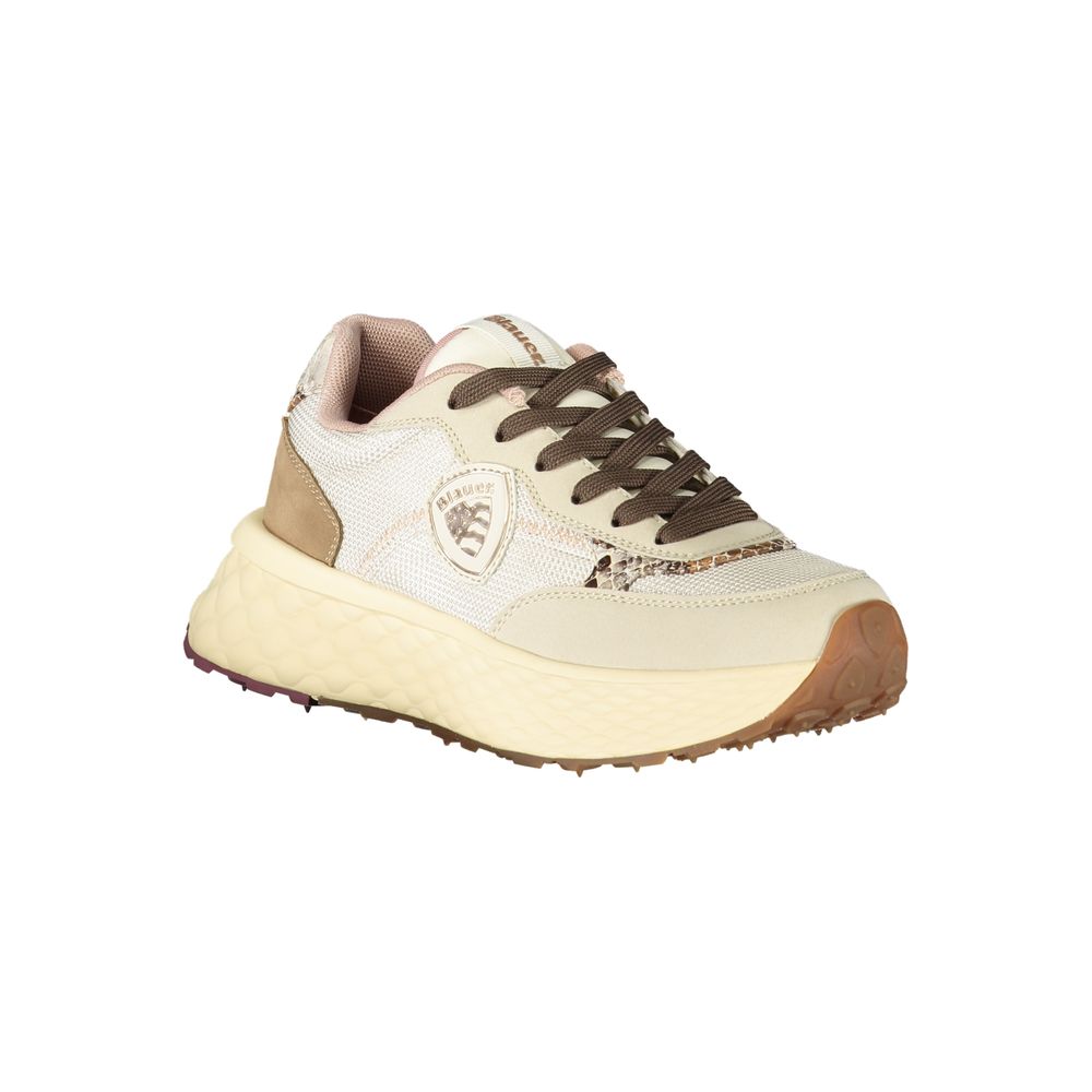 Blauer Beige Leather Women Sneaker - Image 2