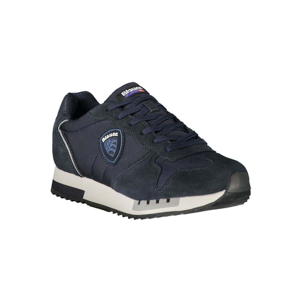 Blauer Blue Leather Men Sneaker - Image 2