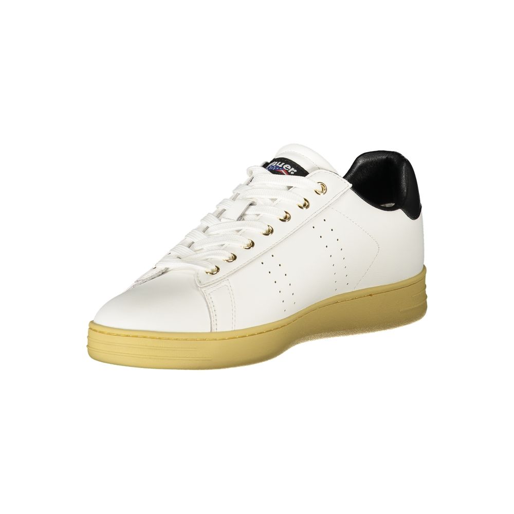 Blauer White Leather Men Sneaker - Image 3