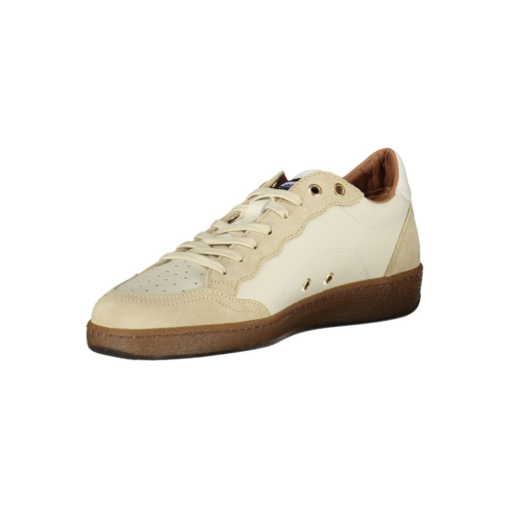 Blauer White Leather Men Sneaker - Image 3