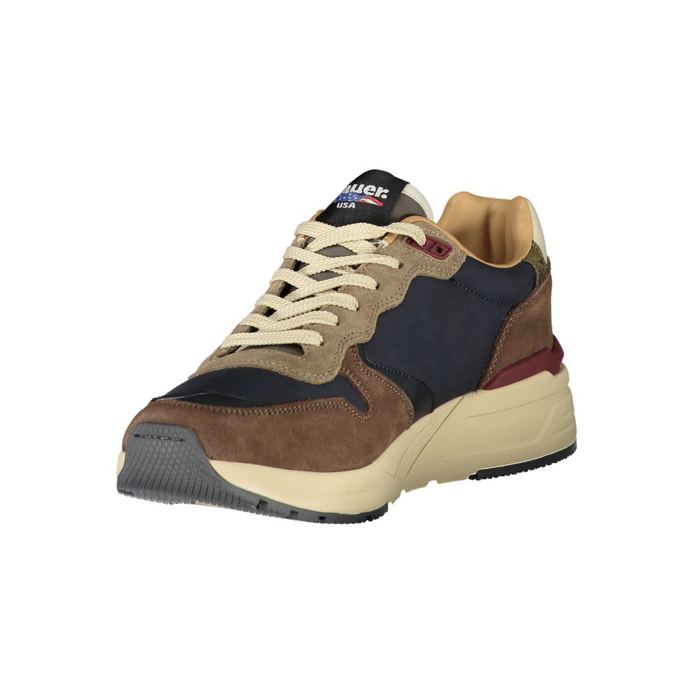 Blauer Blue Leather Men Sneaker - Image 3