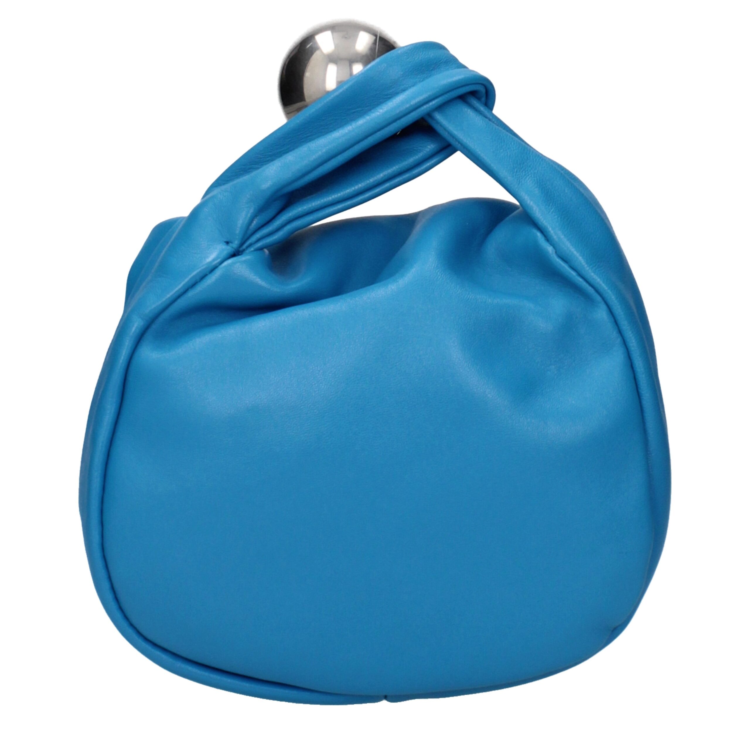 Jil Sander Blue Leather Handbag - Image 2