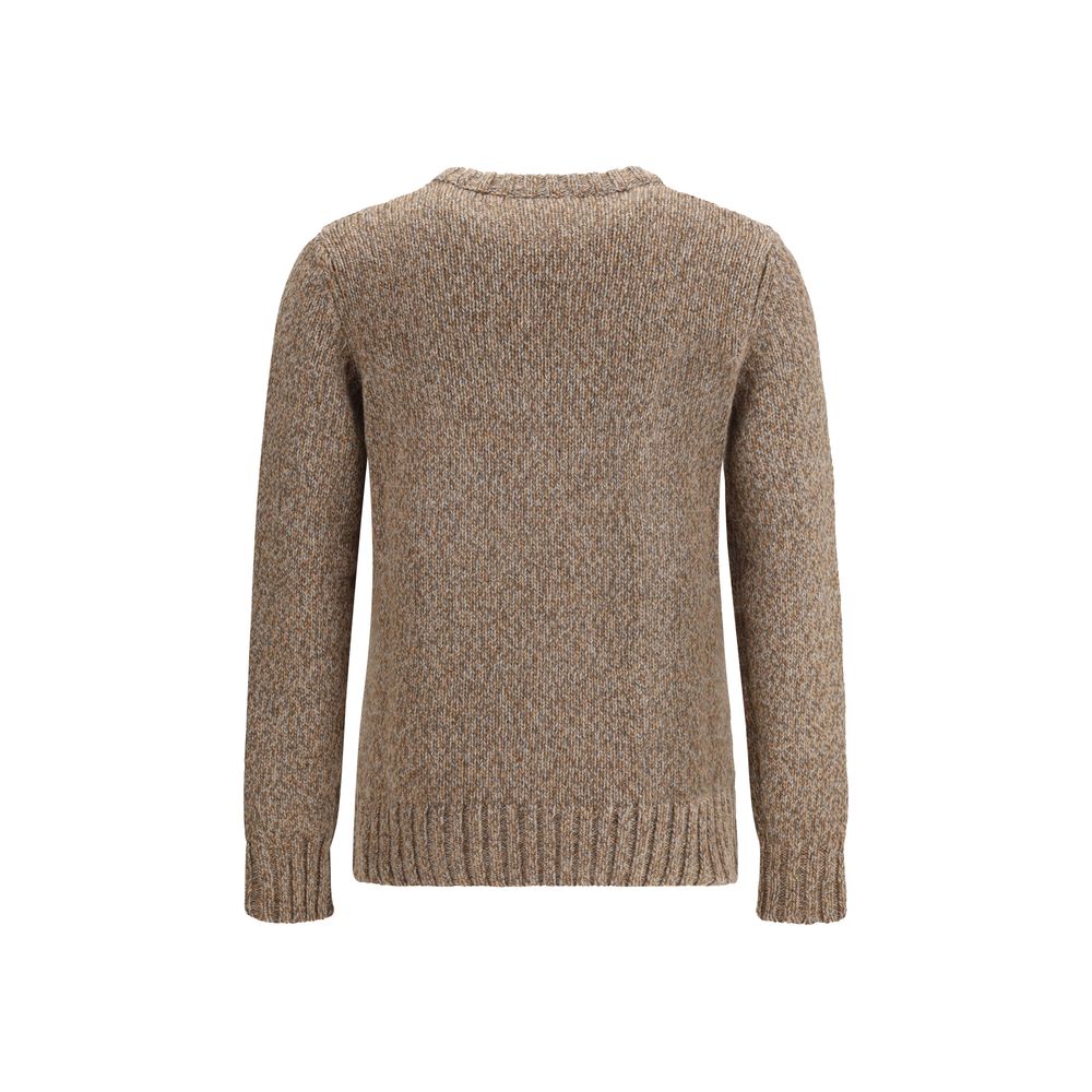 Aragona Cashmere Brown Merino Wool Sweatshirt - Image 2