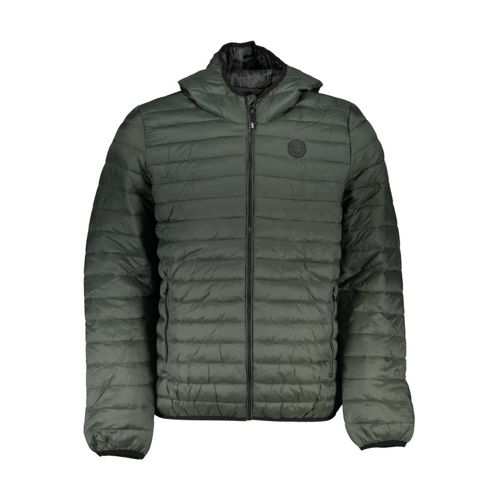 Gianmarco Venturi Green Polyamide Full-Length Jacket
