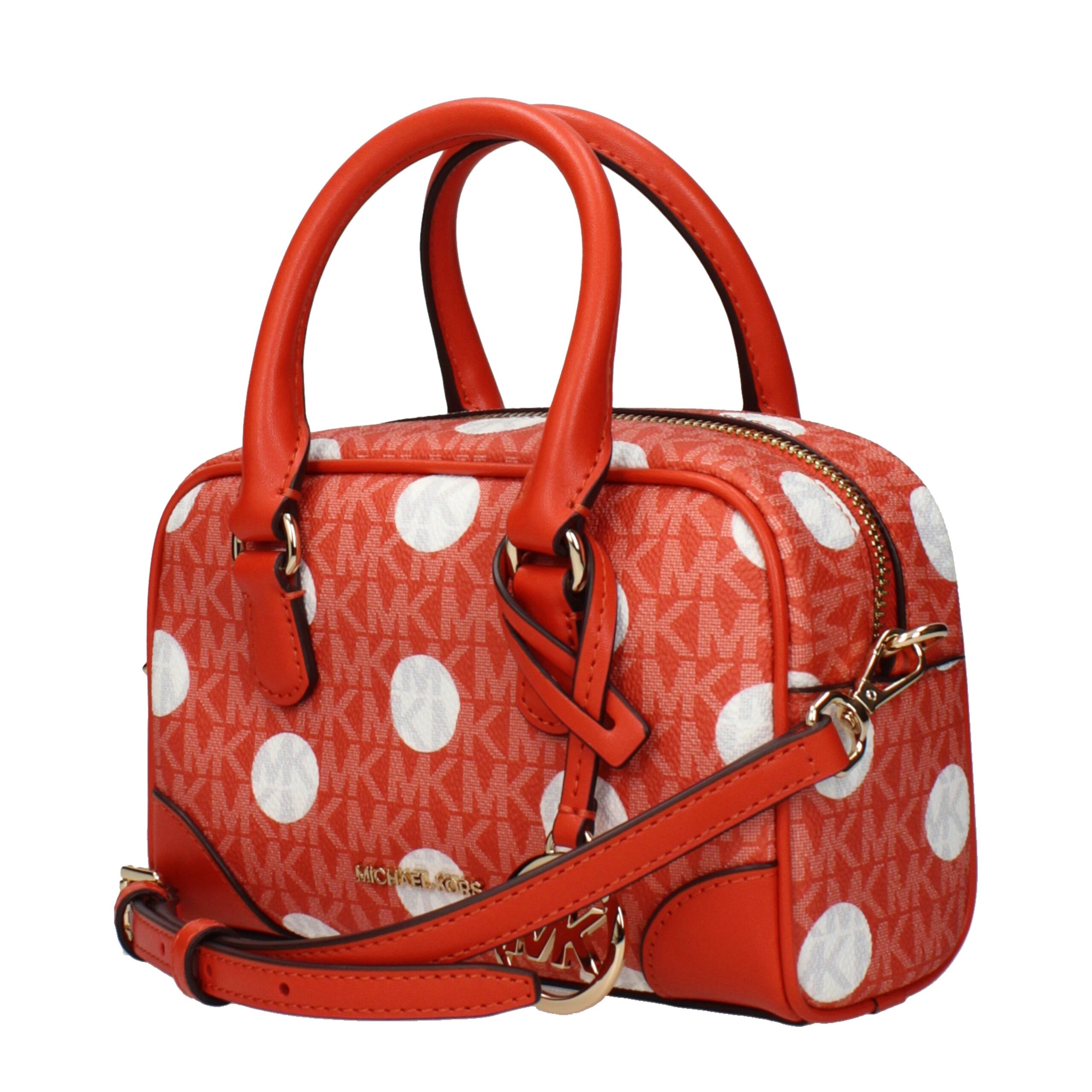 Michael Kors Orange Fabric Handbag - Image 2