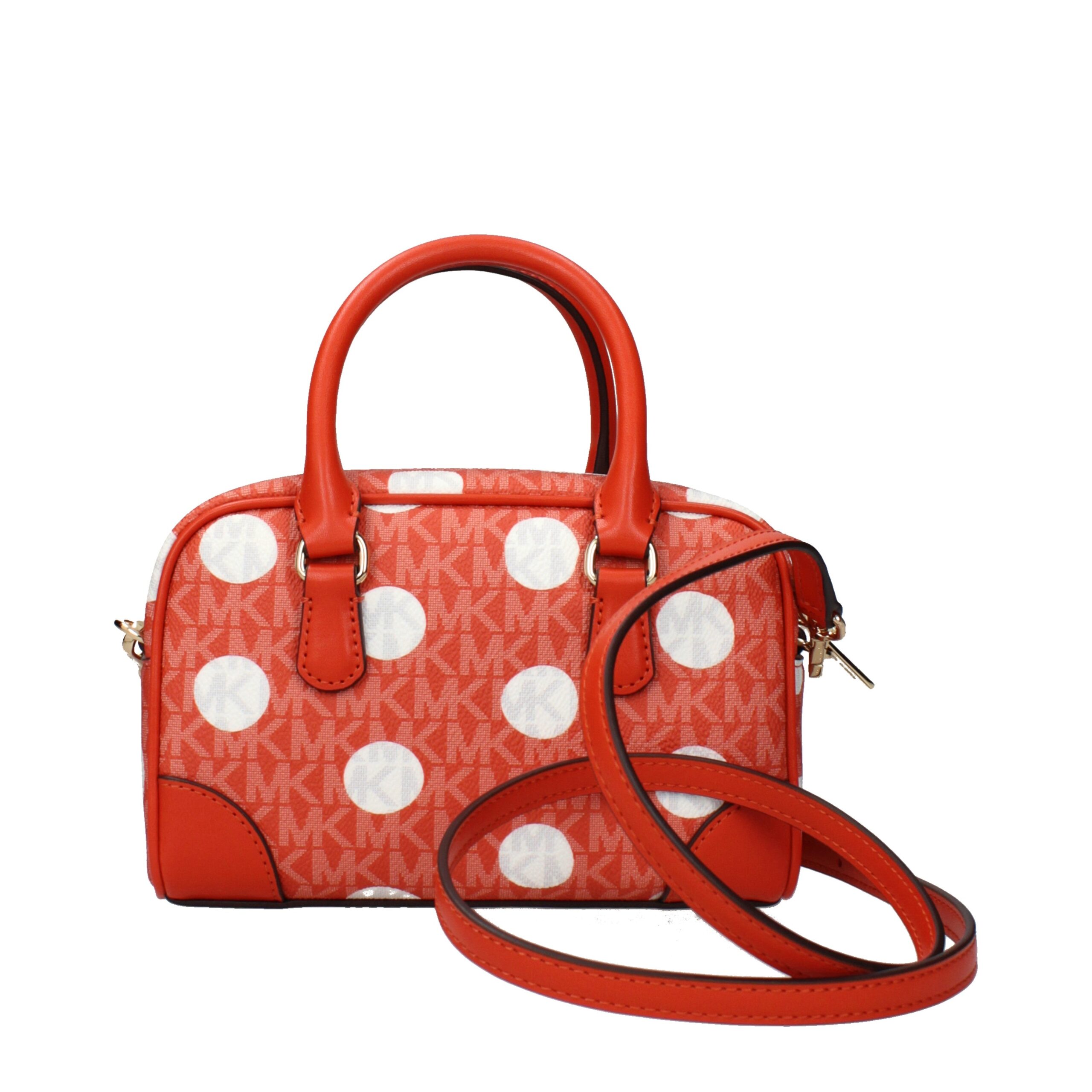 Michael Kors Orange Fabric Handbag - Image 3
