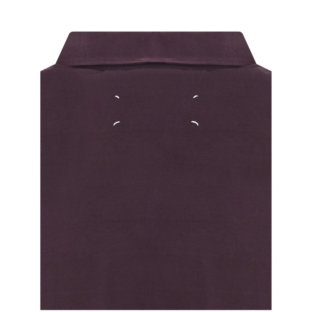 Margiela Purple Viscose Polo Shirt - Image 3