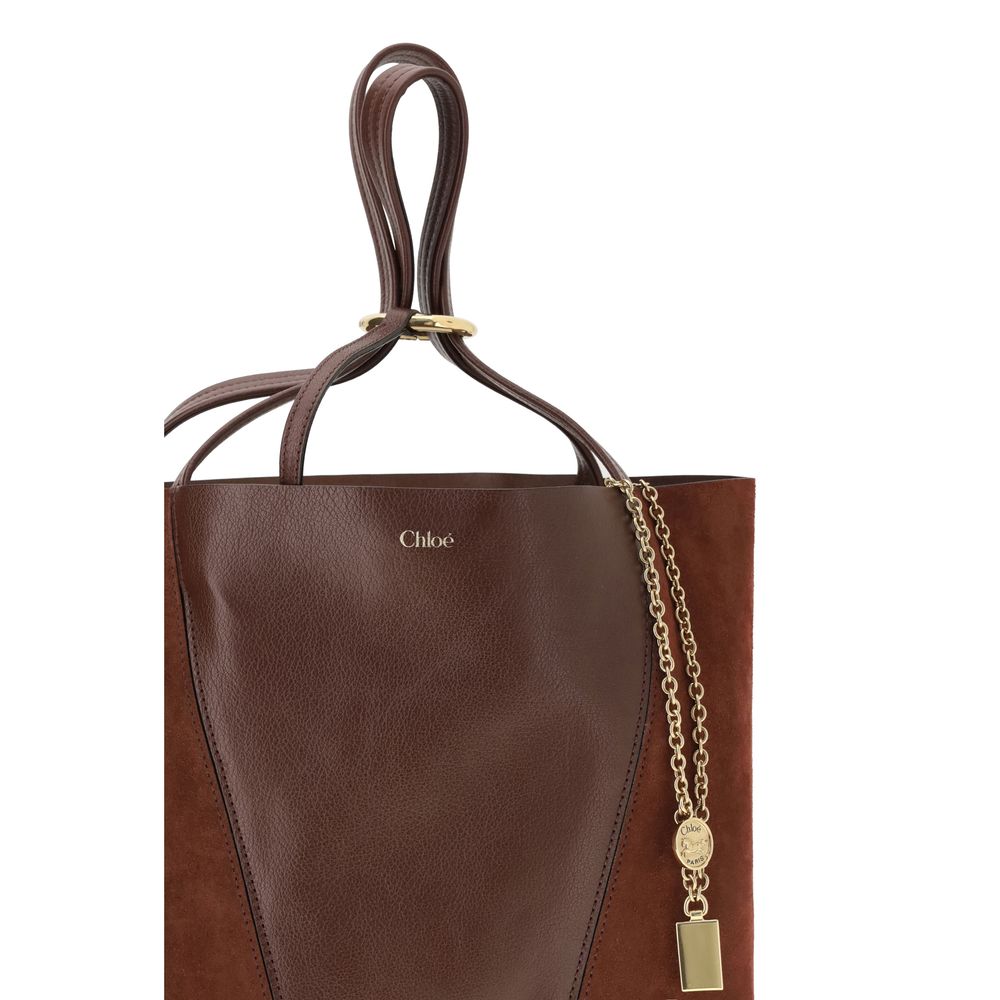 Chloé Brown Calf Leather Bos Taurus Shoulder Bag - Image 4