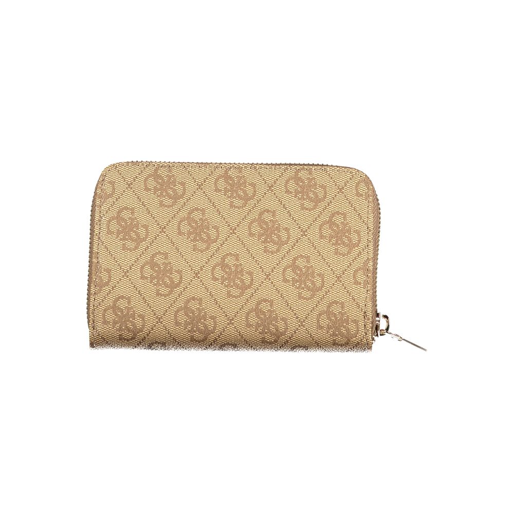 Guess Jeans Beige Polyurethane Women Wallet - Image 2